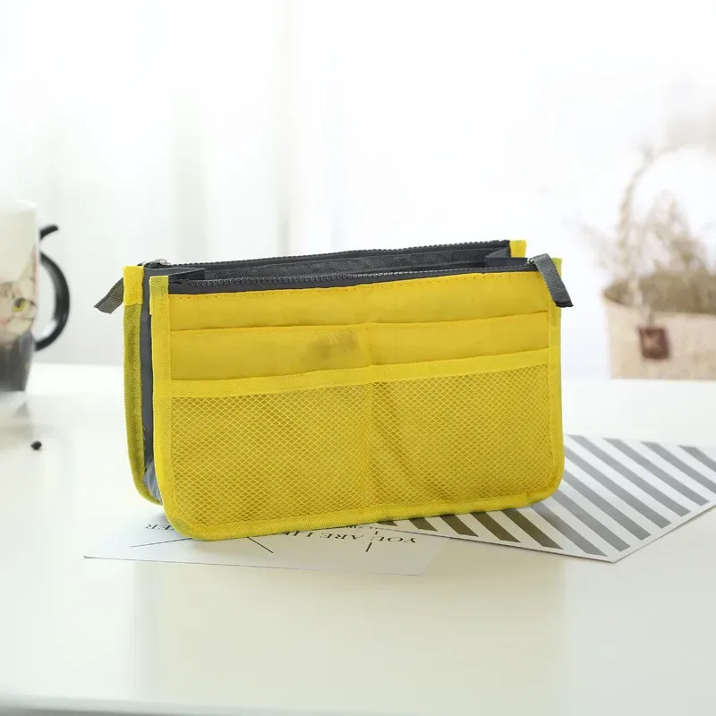 trousse de maquillage portable en toile pour hommes et femmes, sacs de voyage, trousse de maquillage, trousse de maquillage, trousse de toilette multifonctionnelle décontractée, sac à main de rangement