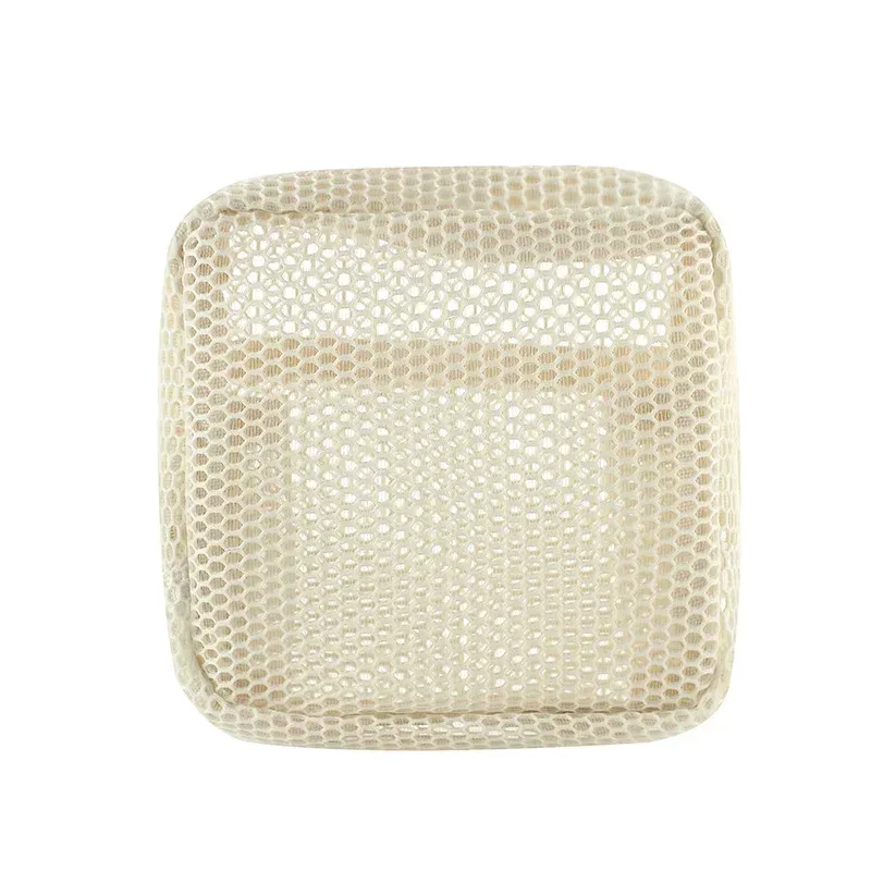 petit sac de maquillage en maille pour femmes, pochette carrée transparente et légère, organisateur de cosmétiques de voyage pour rouge à lèvres et étui à coussin