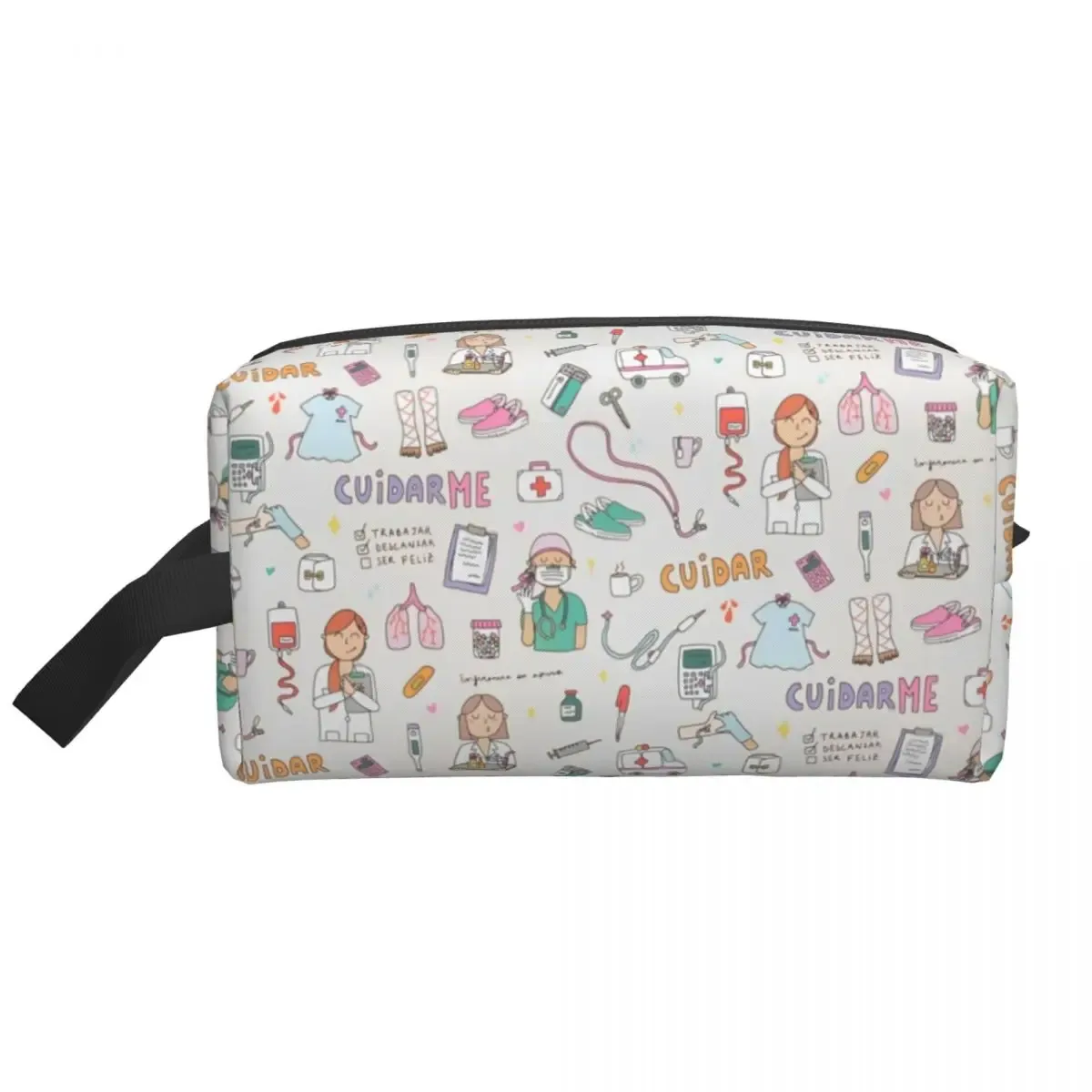 grands sacs à cosmétiques pour médecin et infirmière, trousse de maquillage, accessoires pour femmes, pochette de maquillage pour bourse résistante à l'eau
