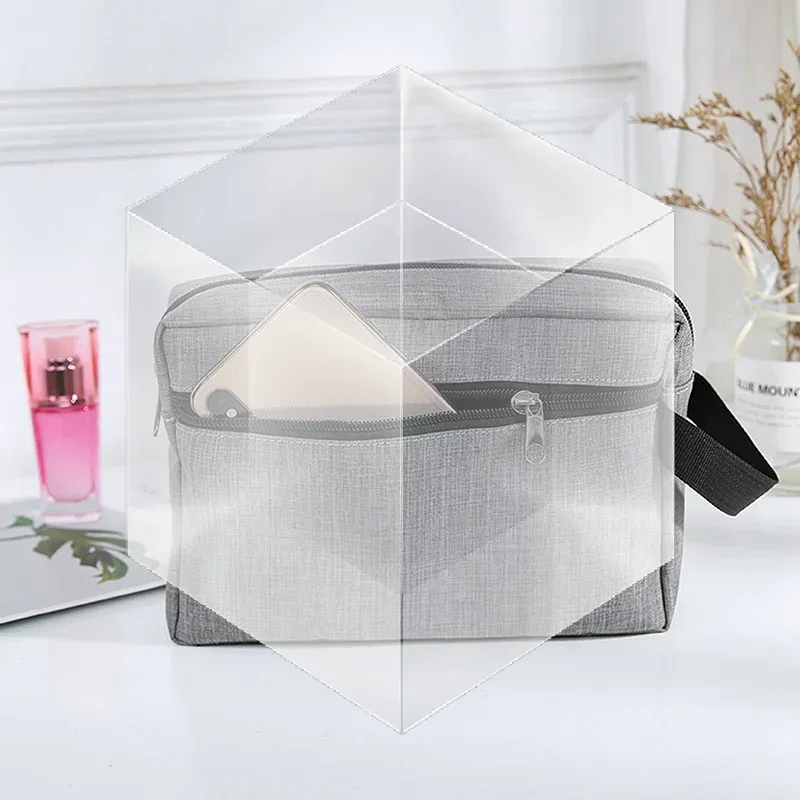 sac de toilette pour hommes, grande capacité, portable pour les voyages, sac à cosmétiques essentiels pour femmes, sac de toilette étanche, sac à main