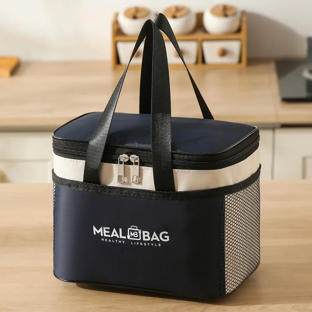 nouvelle sacoche isotherme en aluminium pour boîte à lunch, sac de rangement en tissu oxford épaissi, sac isotherme pour pique-nique
