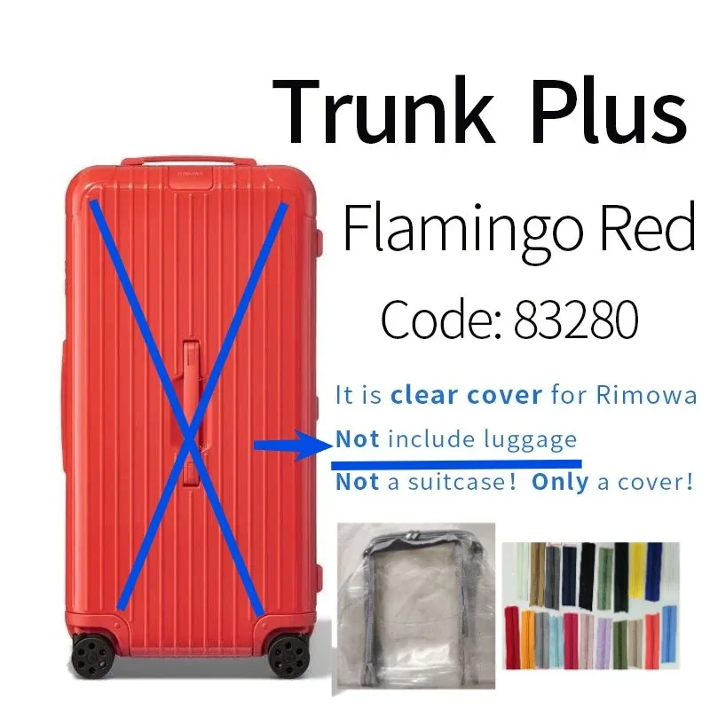 housses transparentes en pvc adaptées aux bagages rim essential 33 pouces, protection de valise de voyage, accessoires transparents, housse de protection anti-rayures