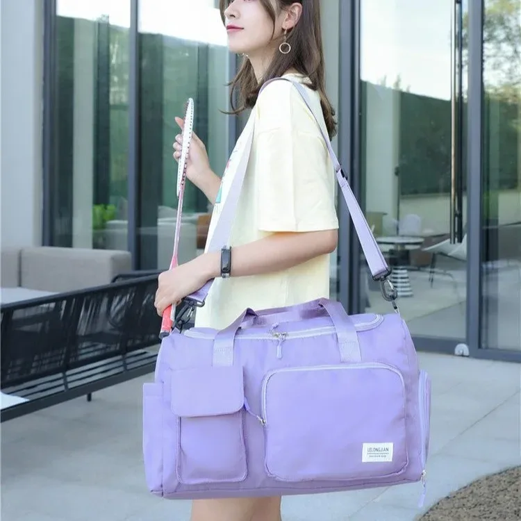 sac de voyage pour femmes, sac à bandoulière, grand sac multifonctionnel pour filles, sac de rangement de sport de grande capacité, nouvelle collection
