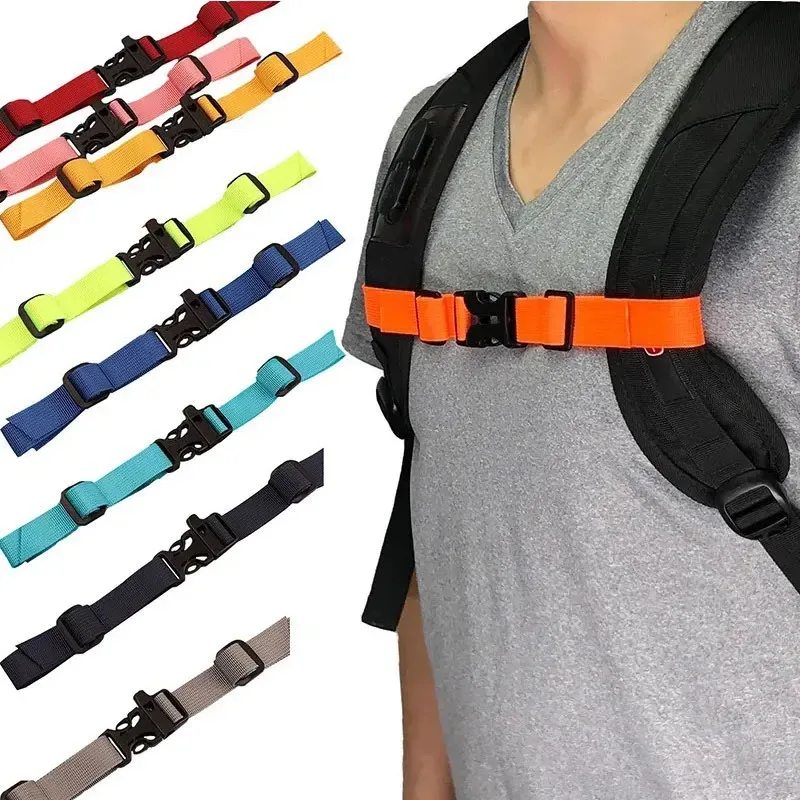 sangle d'épaule réglable pour sac à dos, sac de poitrine, sacs tactiques de camping en plein air, accessoires bdk02, 1/2 pièces