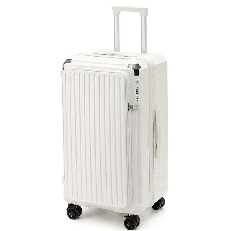  valise extensible de grande capacité avec serrure tsa, ouverture latérale, bagage à roulettes, coque rigide en pc, 20 pouces, bagage cabine pour voyage.
