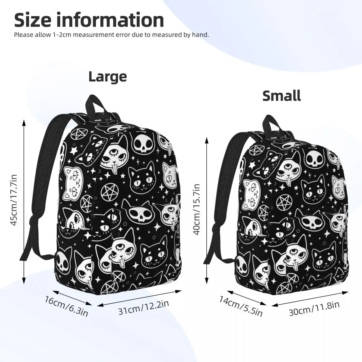 sac à dos chat magique sorcellerie pour garçon et fille, sac à dos d'école pour enfants, sac de jour préscolaire primaire, cadeau