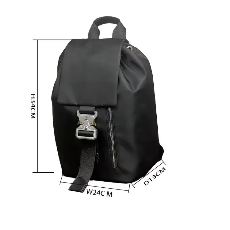 sac dos nylon lettre logo doublure nylon intérieur zippé style décontracté capacité inférieure 20 litres usage voyage sport