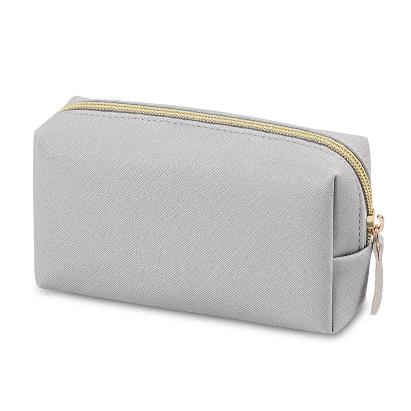 sacs de toilette portables en cuir pu, 1 pièce, sacs de maquillage de voyage imperméables pour femmes, petits, moyens et grands sacs de rangement de cosmétiques