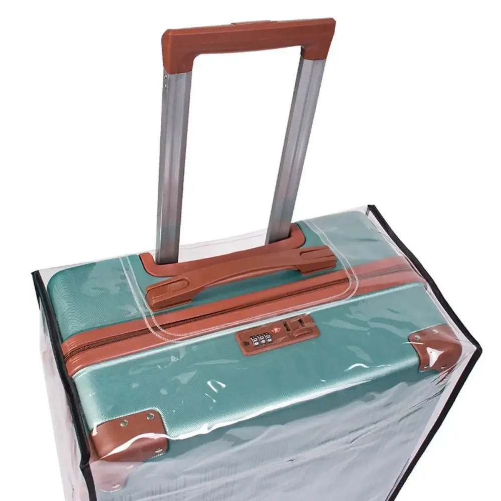 housse de protection transparente en pvc pour bagages, imperméable et anti-poussière, accessoires de voyage, protège-valises