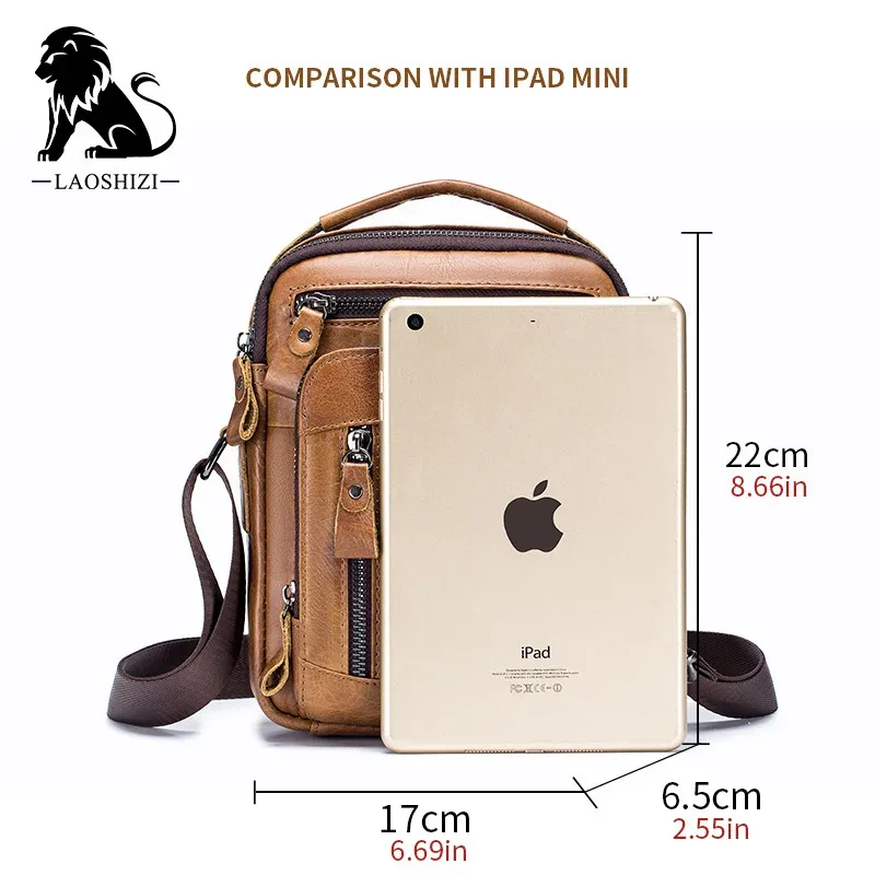 sacs à bandoulière pour hommes en cuir véritable 100% de marque, sac messager pour hommes, sacs bandoulière, nouveau petit sac à main de créateur pour homme, bolso male