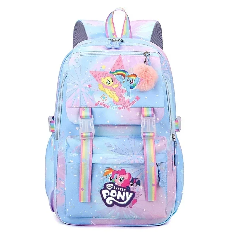 sac à dos my little pony pour femmes, garçons et filles, sac à livres, sac à dos de dessin animé kawaii pour étudiants et adolescents, mochila, cadeau d'anniversaire