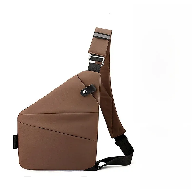 sac de poitrine antivol unisexe – sangles réglables, pochette de rangement polyvalente, portefeuille de voyage sécurisé