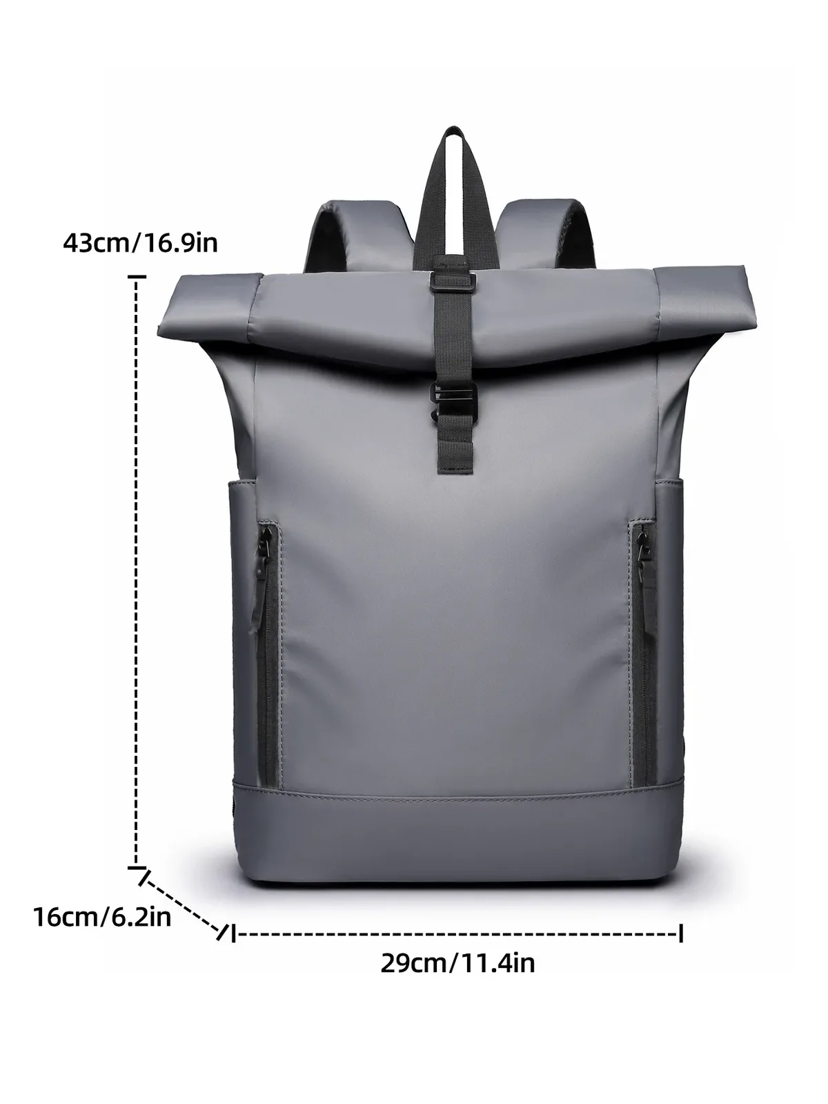 nouveau sac à dos tendance en nylon, tissu résistant à l'usure, sac pour ordinateur portable de 16 pouces, grande capacité pour les voyages d'affaires, les déplacements et les loisirs