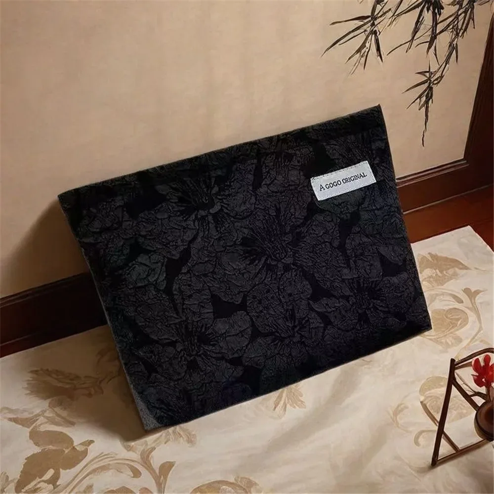 trousse de maquillage de grande capacité, haute apparence, sac à cosmétiques au design floral avancé, pochette de rangement simple pour femmes