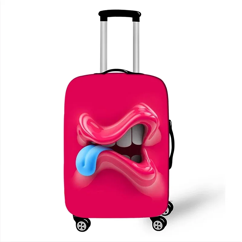 juste de bagage élastique pour voyage, housse anti-poussière, housse de protection, étui à bagages, housse de valise, expression amusante, 18-32