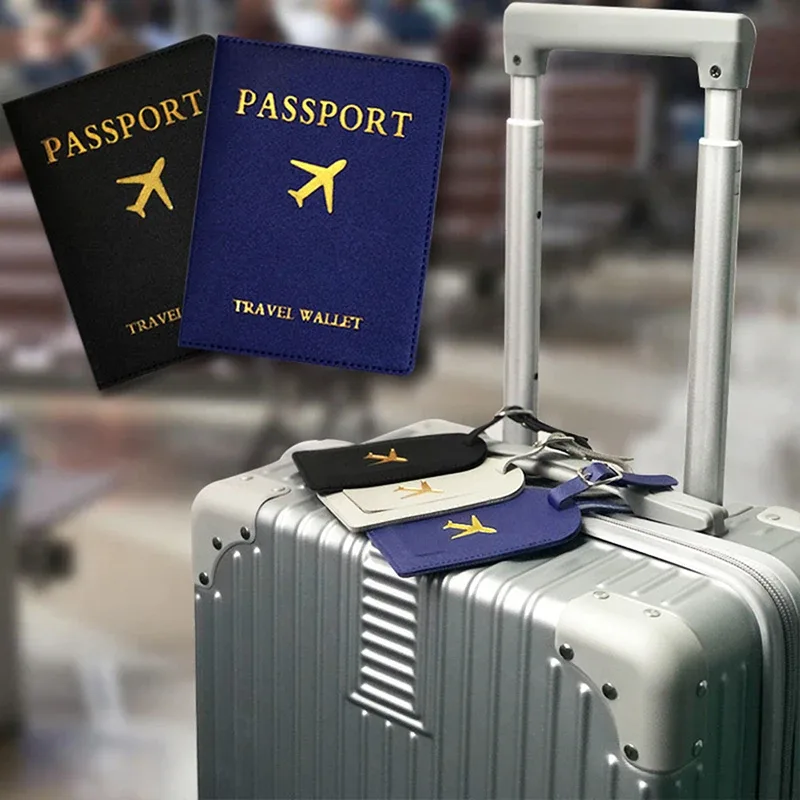 étiquette de bagage en cuir pu, 1 pièce, étiquettes d'identification de nom, étiquette d'identification de valise de voyage, étiquette de sac d'embarquement, accessoires de voyage