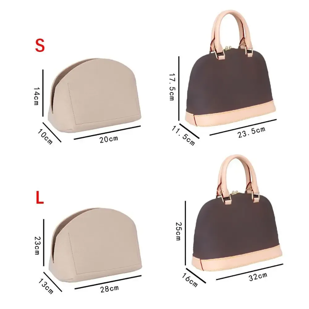 organisateur de sac portable en feutre de haute qualité pour lv alma bb – insert de sac, support et rangement pour sac à main