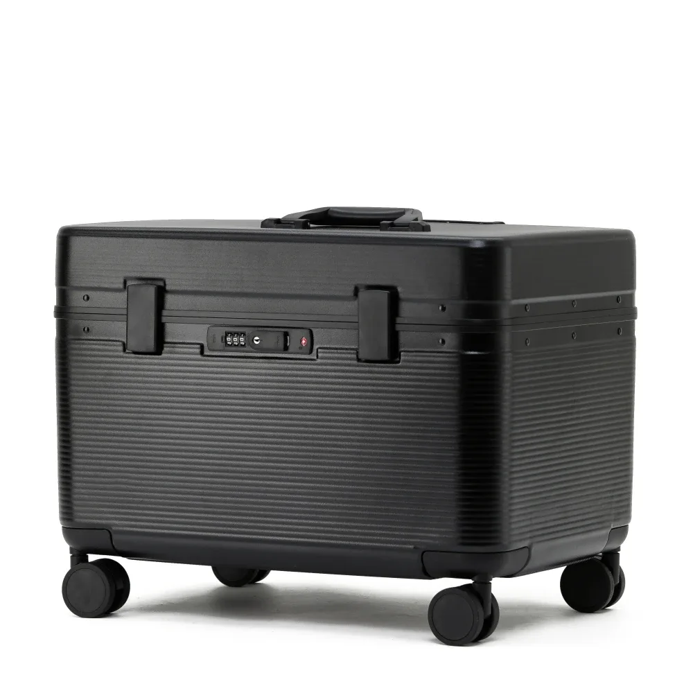 valise de voyage à ouverture supérieure 18/20 pouces, boîtier de chariot d'embarquement avec cadre en alliage d'aluminium, bagages roulants pc + matériau abs