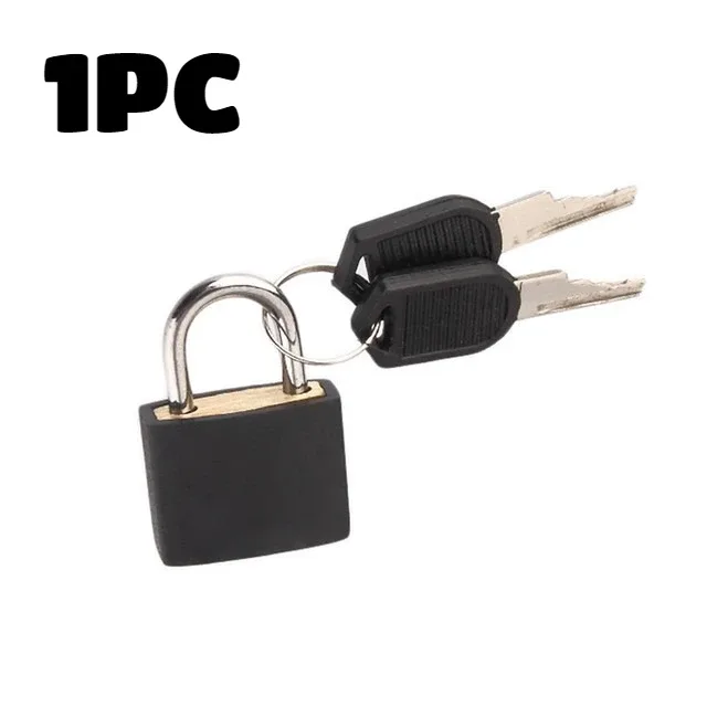 lot de 6 petits cadenas robustes avec 2 clés pour valise, serrure antivol pour tiroir, agenda, étui en plastique coloré