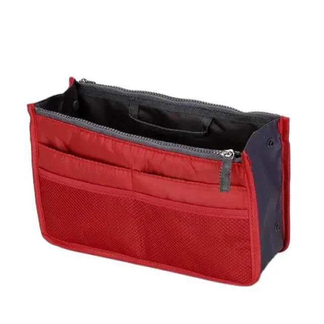 organisateur insérer sac femmes nylon voyage insérer organisateur sac à main sac à main grande doublure dame maquillage cosmétique sac pas cher femme fourre-tout