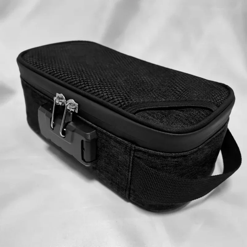 nouveau sac de rangement avec serrure à combinaison, étui de rangement de voyage portable pour hommes/femmes, boîte de maquillage verrouillable, sacs à main de toilette de beauté