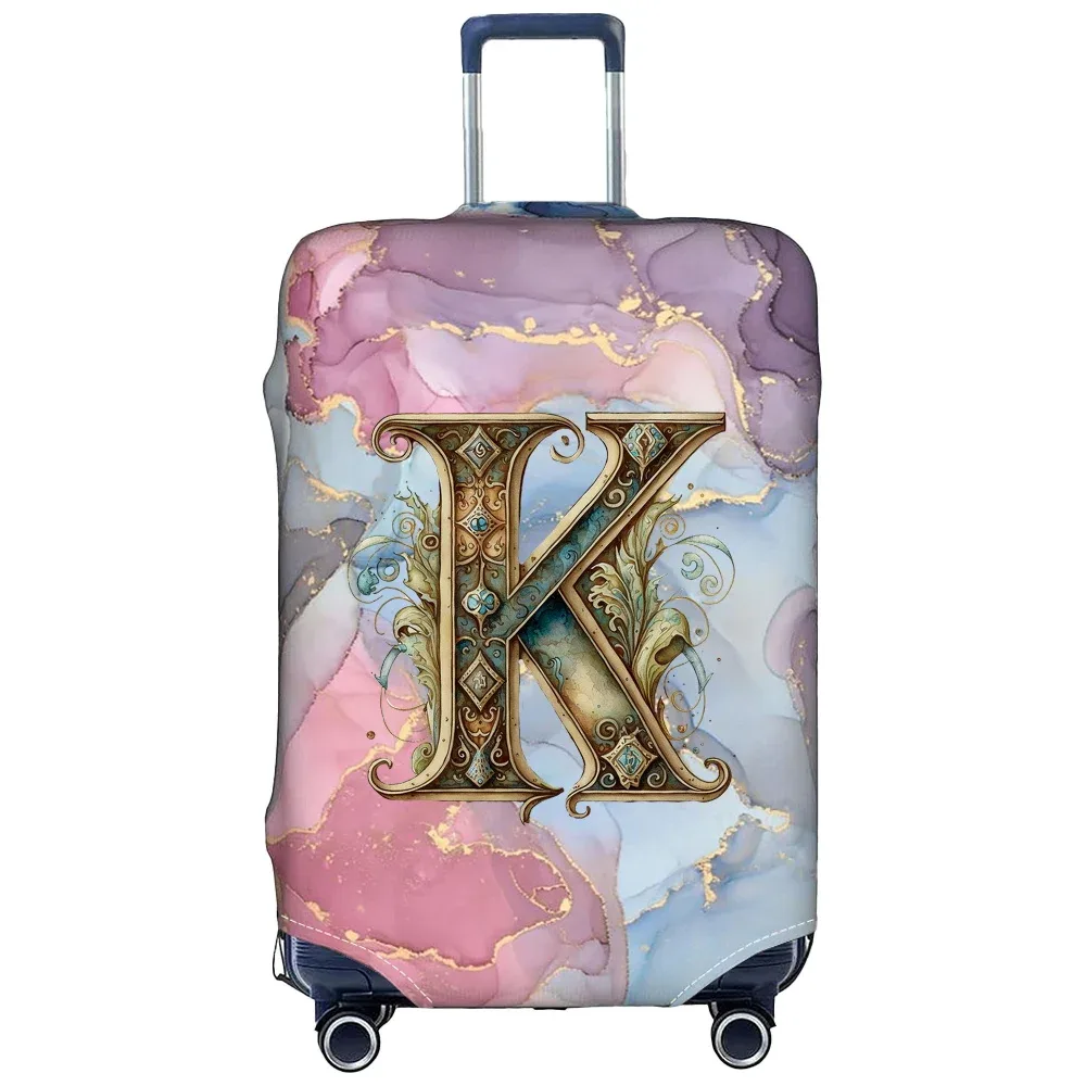 housse de protection pour bagages en tissu extensible, étui de protection pour valise série graphique, housse anti-poussière pour bagages, valise adaptée de 18 à 32 pouces