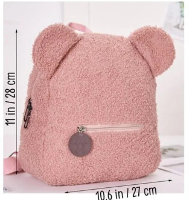 sac à dos ours en peluche avec nom brodé, sacs à bandoulière d'extérieur pour enfants, sacs cadeaux personnalisés pour enfants, automne et hiver