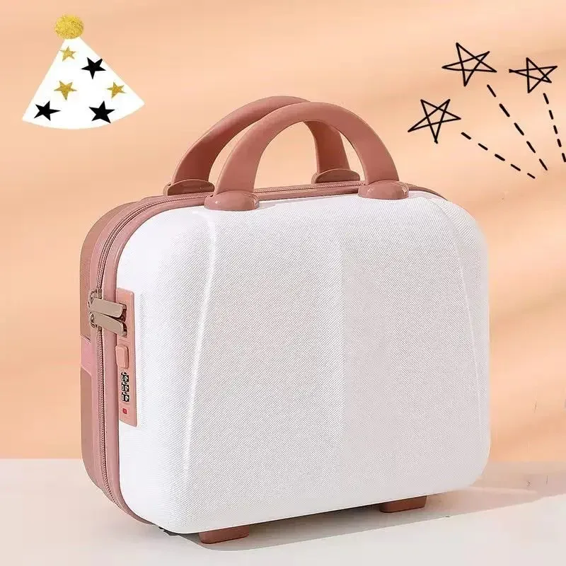 mini valise rigide étanche et résistante aux chocs de 14 pouces, avec mot de passe, pour ranger vos cosmétiques, bagage à main, nouveauté 2025
