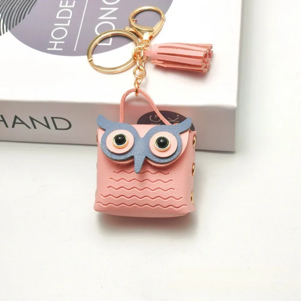 Mini porte-monnaie porte-clés, breloque de sac à dos en forme de hibou mignon, porte-monnaie, breloque de sac, pochette à bijoux, breloque de sac pour femmes