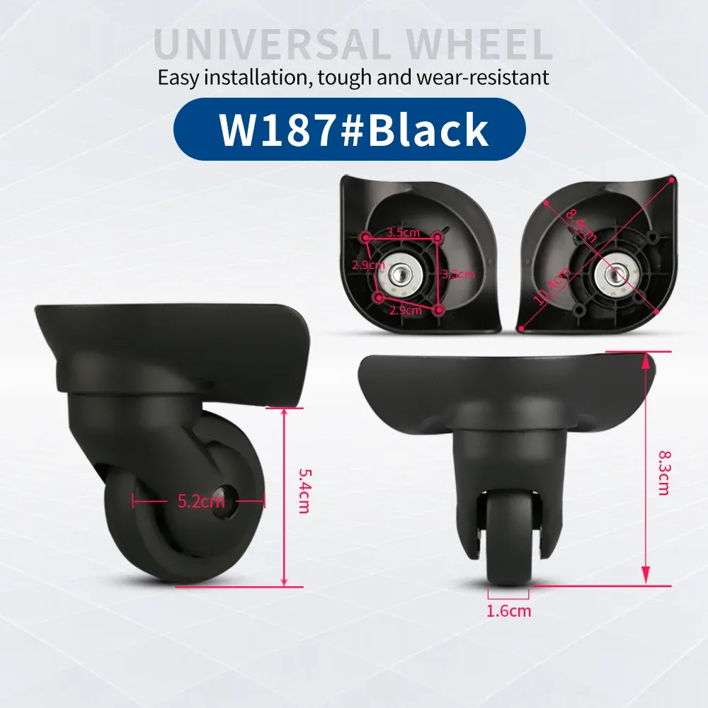 roues universelles pour valises a35, a38, a52, a53 (2 ou 4 pièces) – accessoires de réparation silencieux pour bagages de voyage