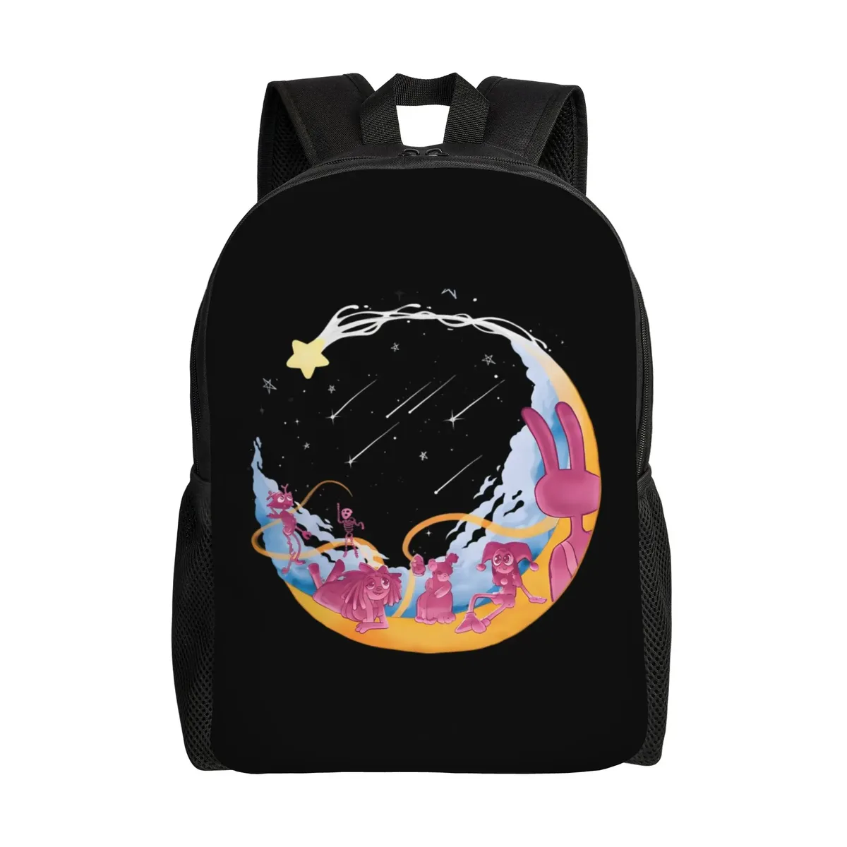 sac à dos gangle cartoon digitals circus pour femmes, sac d'école à la mode pour enfants, sac à dos pour ordinateur, sac à bandoulière de voyage pour enfants