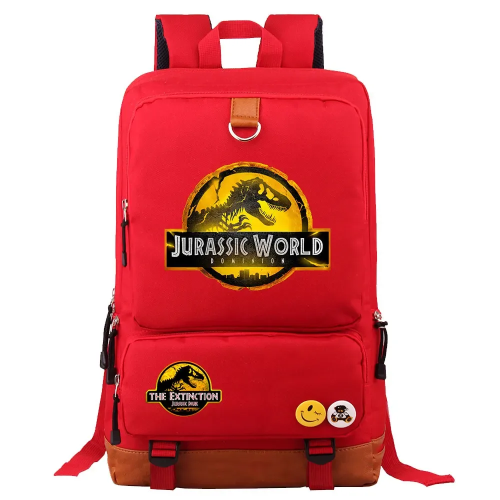 dinosaure jurassic park monde garçon fille enfants retour à l'école livre sacs, femmes adolescents mochila, hommes ordinateur portable étudiant sac à dos