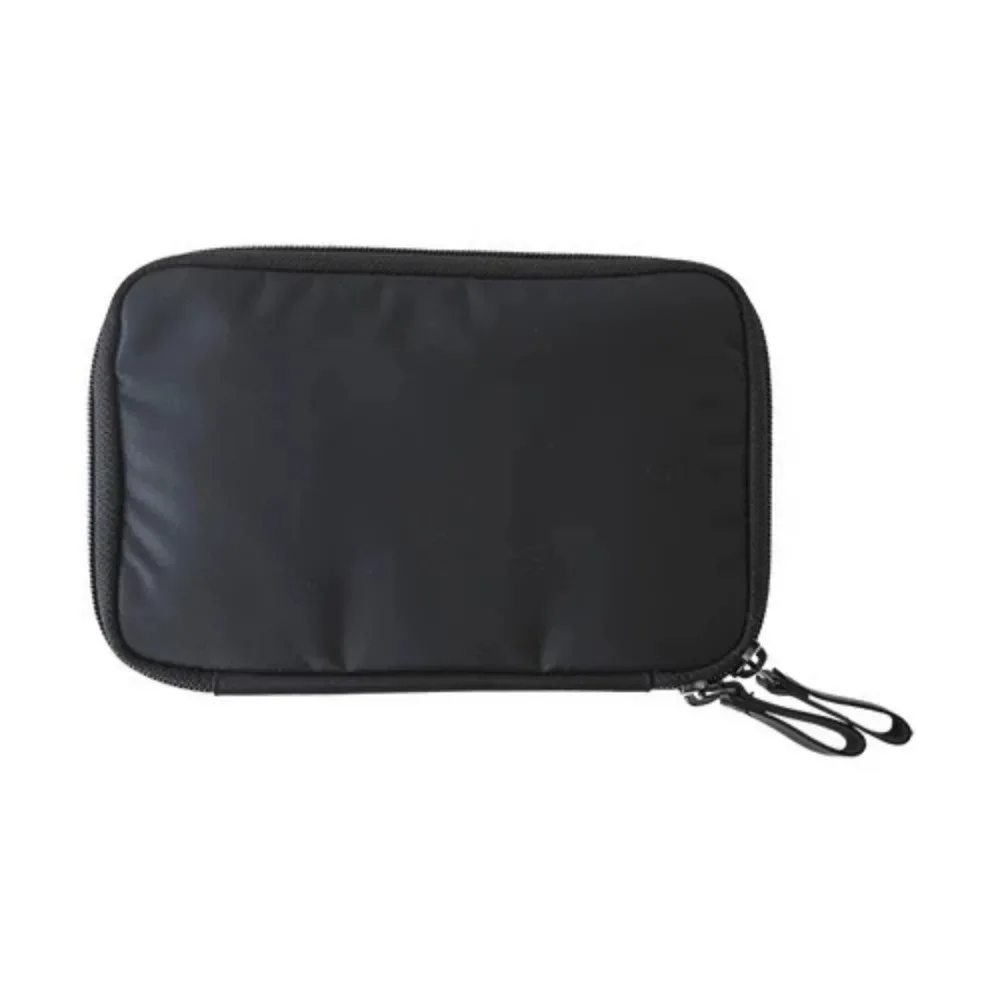 porte-passeport de couleur unie en nylon, design multifonctionnel, portefeuille de voyage, style portable, résistant à l'eau.