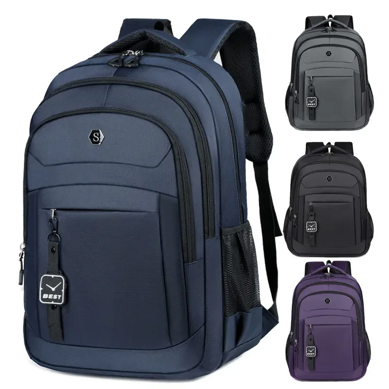 sac à dos décontracté pour hommes, sac pour ordinateur portable multi-poches pour court voyage, sac à dos de grande capacité pour hommes, couches épaisses, double épaule