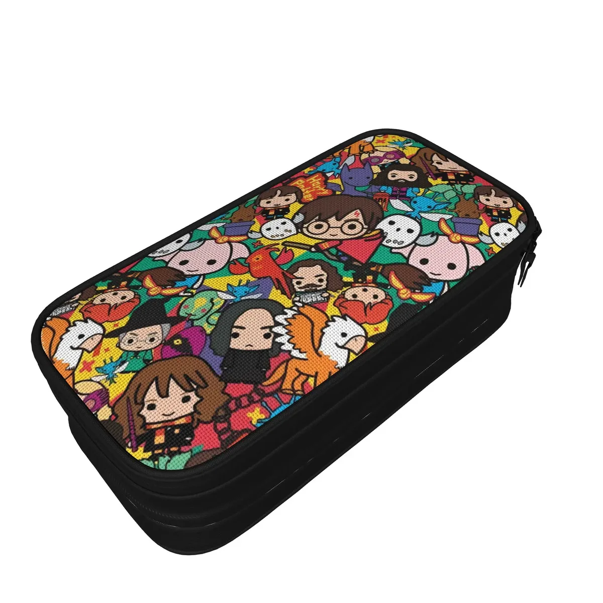 pochette à crayons grande capacité h-hp-p harrys potters merch, boîte à crayons double couche, trousse de maquillage pour filles, cadeau