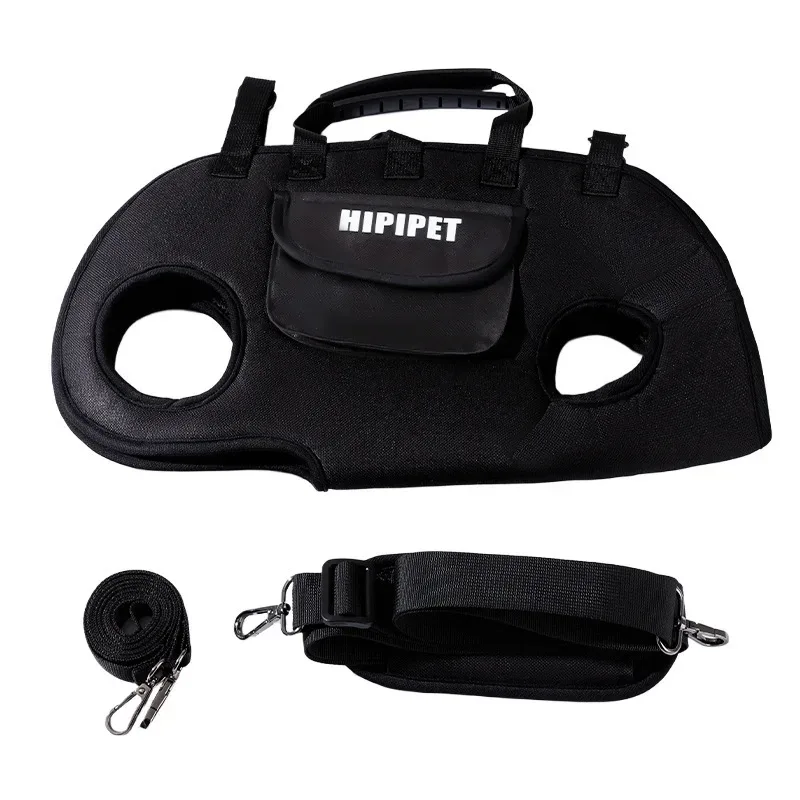 sac à dos portable pour chien avec laisse intégrée, sac à bandoulière pour promener les chiens, accessoires élégants pour animaux de compagnie tendance