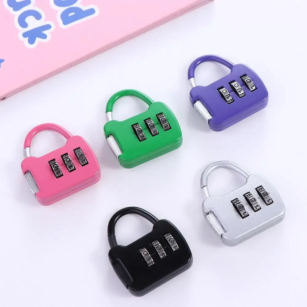 cadenas verrouiller métal code numérique portable pratique marron dore rose orange voyage petite taille