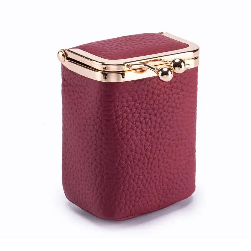 organisateur voyage cuir texturé noir blanc rouge vert bleu marine rose mini pochette accessoires maquillage transport journee voyage