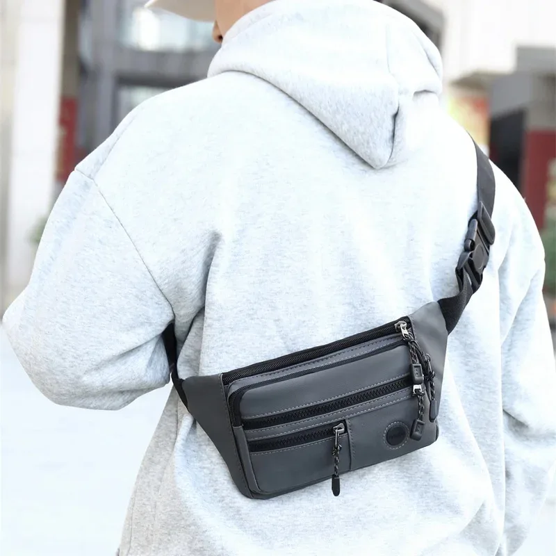 sac banane unisexe imperméable tendance – pochette de ceinture homme, sacoche de hanche femme, pochette de travail pour téléphone – équipement de voyage pour hommes et femmes