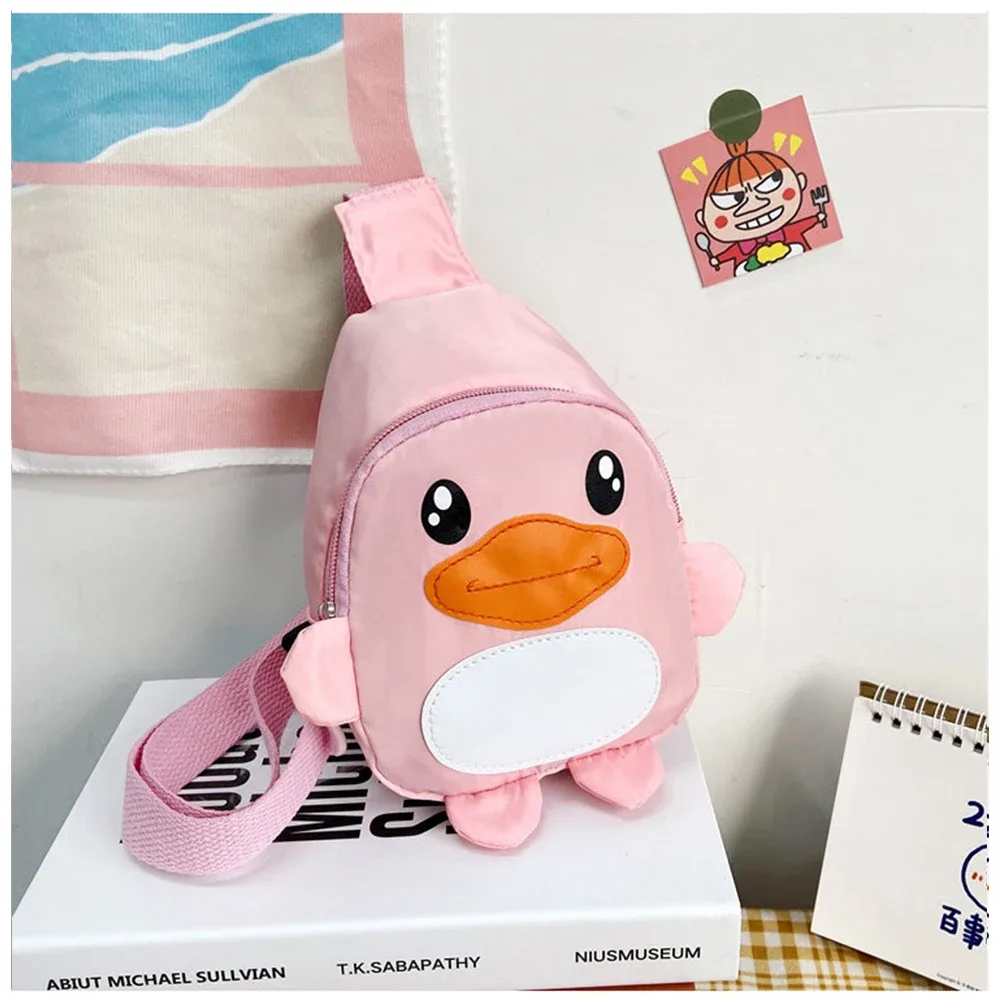 sac à bandoulière en forme de canard de dessin animé, broderie personnalisée, cadeau fait à la main, pour bébé, nouvelle collection