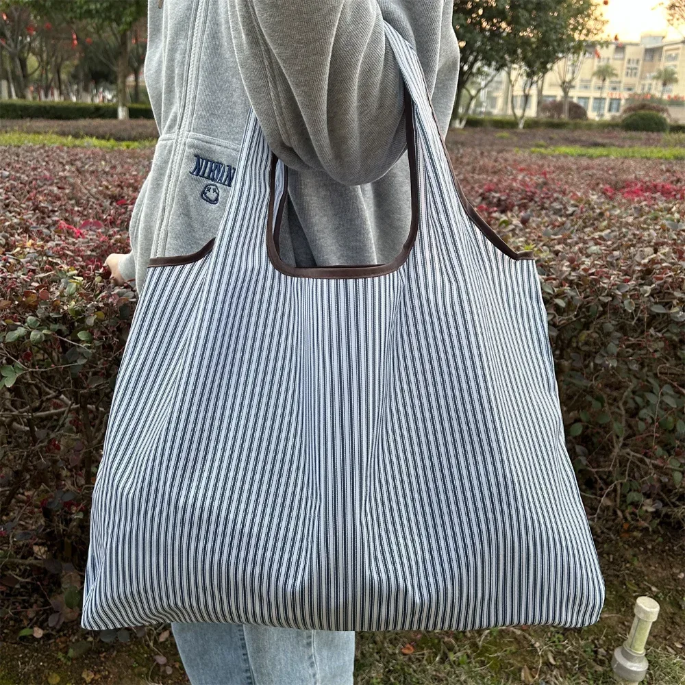 sac de courses pliable de grande capacité en tissu oxford, sac fourre-tout écologique, sac à bandoulière de voyage imperméable, sac à main réutilisable