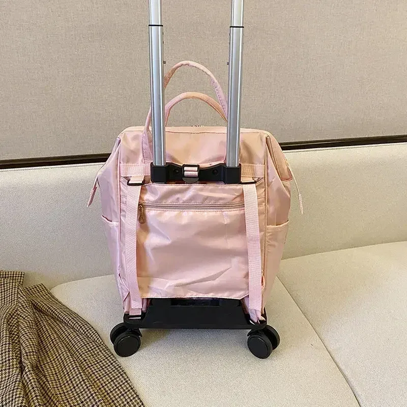 valise oxford université noire motif géométrique poignées latérales sac dos femme voyage grande capacité