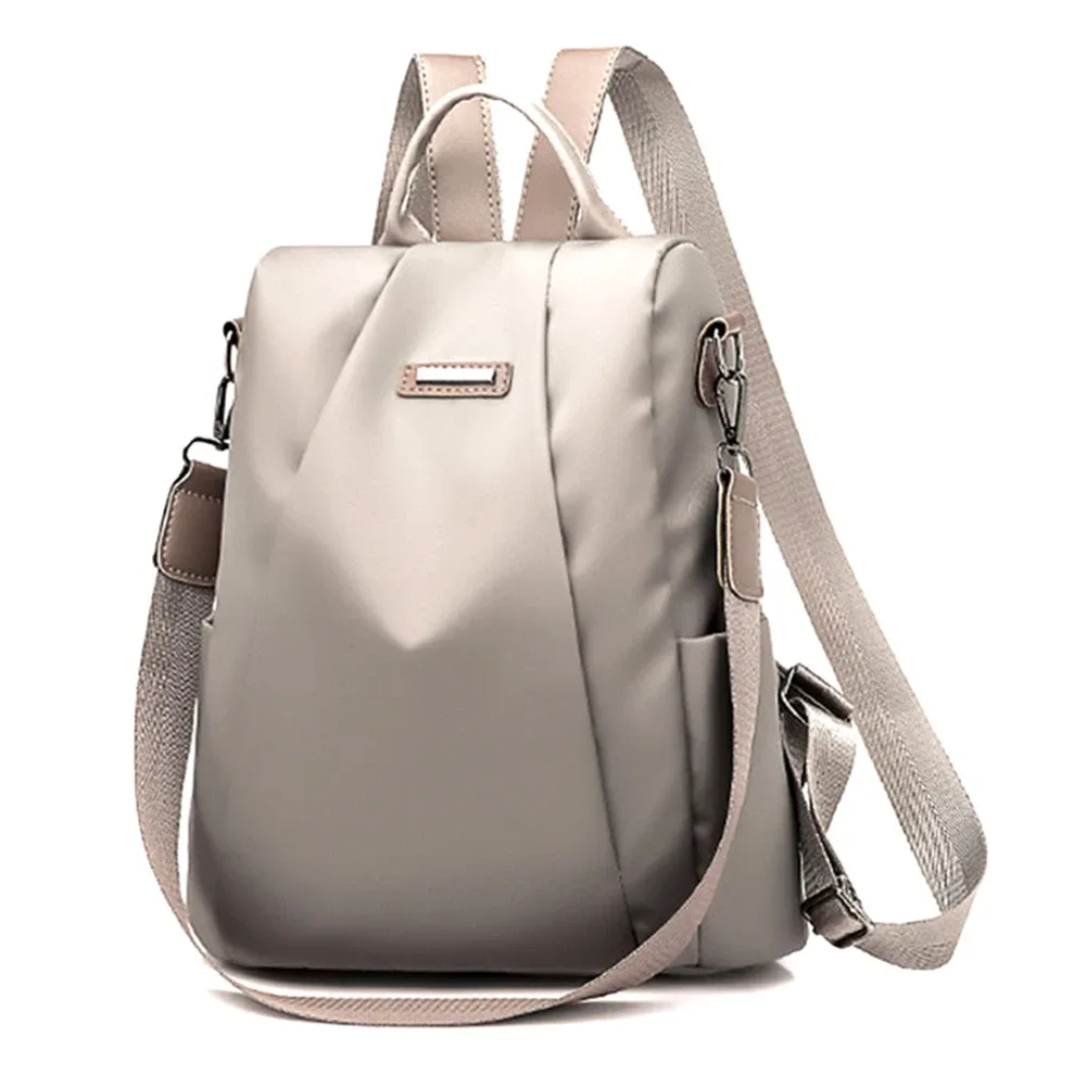 sacs à dos antivol à double bandoulière pour femmes, sac à dos de voyage en tissu oxford imperméable, sacs à dos en nylon, accessoires pour étudiants en voyage