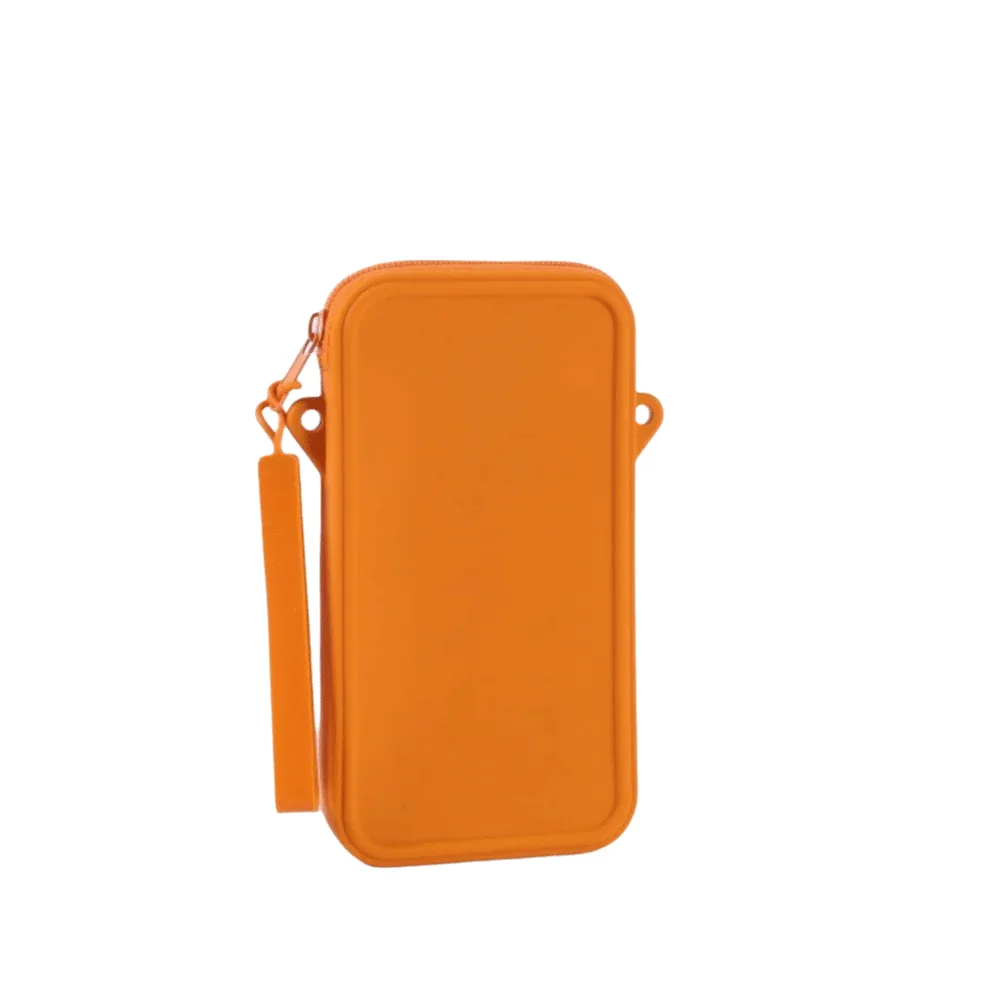 sac de maquillage multi-usages en silicone, résistant aux chocs, couleur unie, organisateur de rangement carré, sac cosmétique universel imperméable et portable