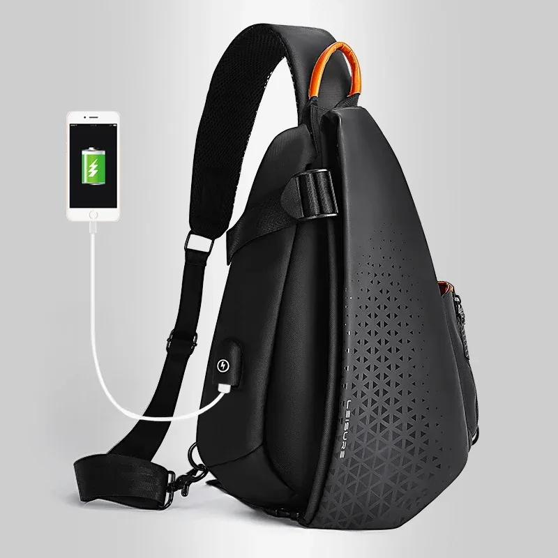sacs à bandoulière imperméables pour hommes, sacs de poitrine en nylon pour moto, voyage décontracté, grande capacité, sac initié, homme, affaires, mode