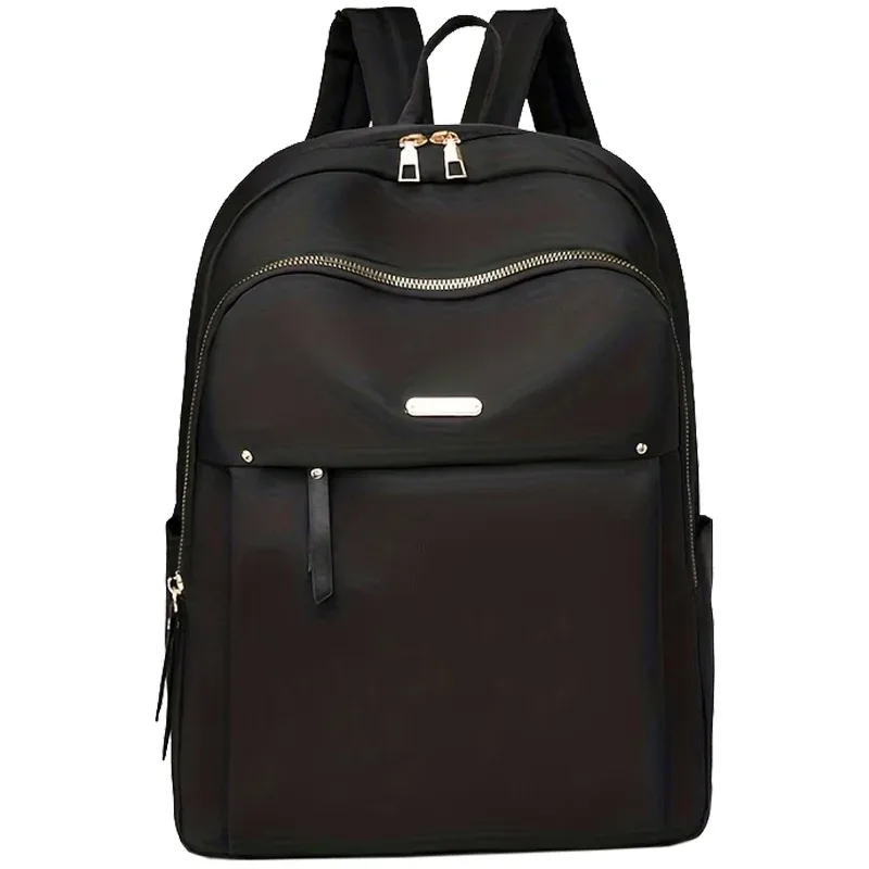sac à dos en nylon rose pour femmes, grande capacité, imperméable, sac d'école de voyage pour adolescentes, sac à dos tendance pour ordinateur portable avec port usb