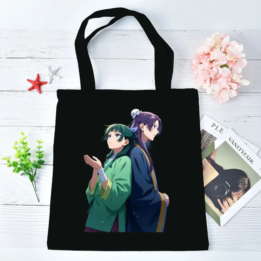 sac cabas apothecary diaries, sac à bandoulière en toile, sac de courses pour femme