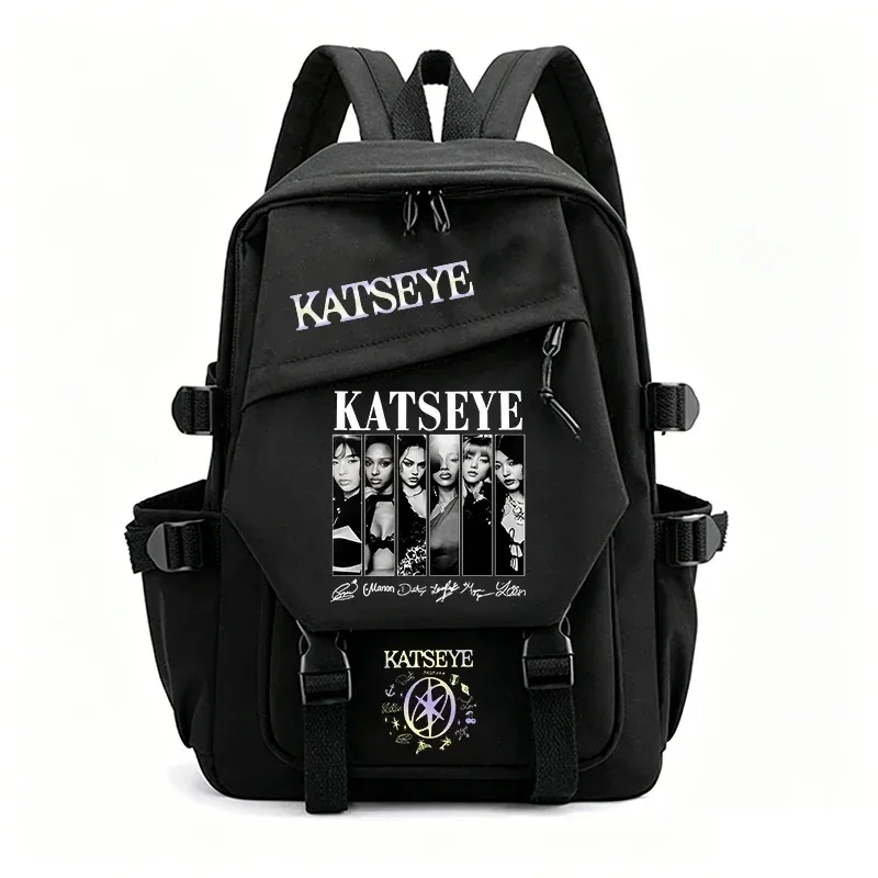 nouveau sac à dos kpop-katseye pour enfants, garçons et filles, sac d'école mignon, sac de voyage pour femmes et hommes, sac pour ordinateur portable, sac quotidien, sac à dos pour fans de katseye