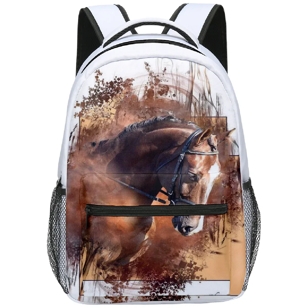 sac dos oxford université cheval licorne dessinanime voyage unisexe polyester pocheint penholder bandoulierearcue jacquard