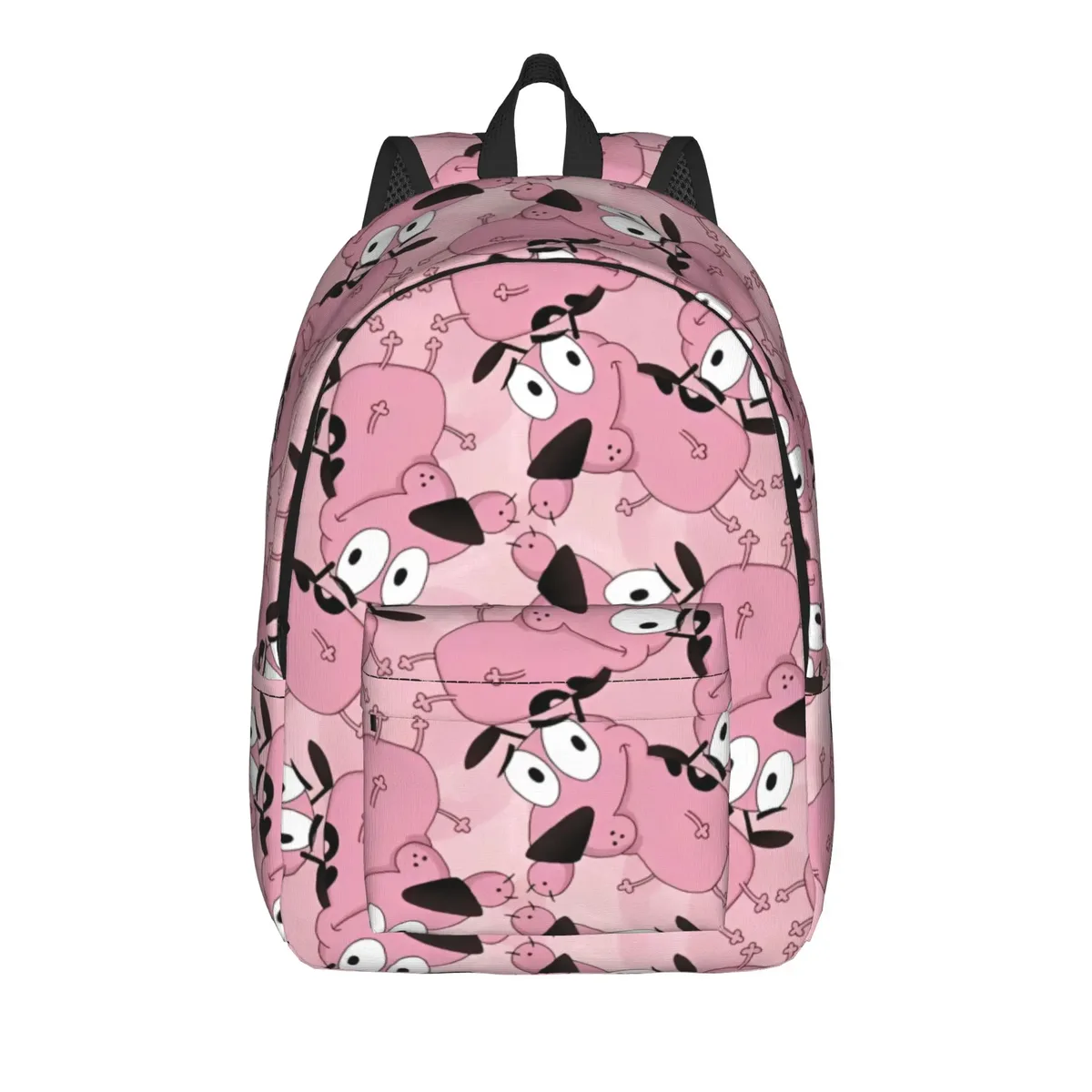 sac à dos cool courage le chien lâche - cadeau idéal pour étudiants, sac de travail, sac à dos de jour pour hommes et femmes, sacs en toile pour l'université